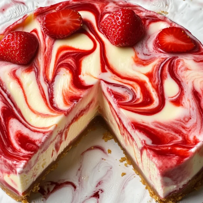 Strawberry Swirl Cheesecake Recipe