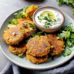 Ultimate Mediterranean Lemon Chickpea Patties with Yogurt Sauce