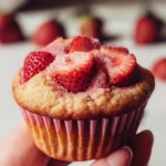 Vegan Double Strawberry Muffins