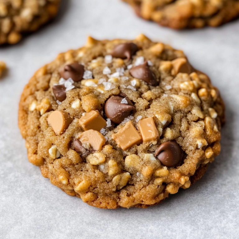 Crumbl Mom’s Recipe Cookies – Oatmeal chocolate chip peanut butter chips and toffee cookies