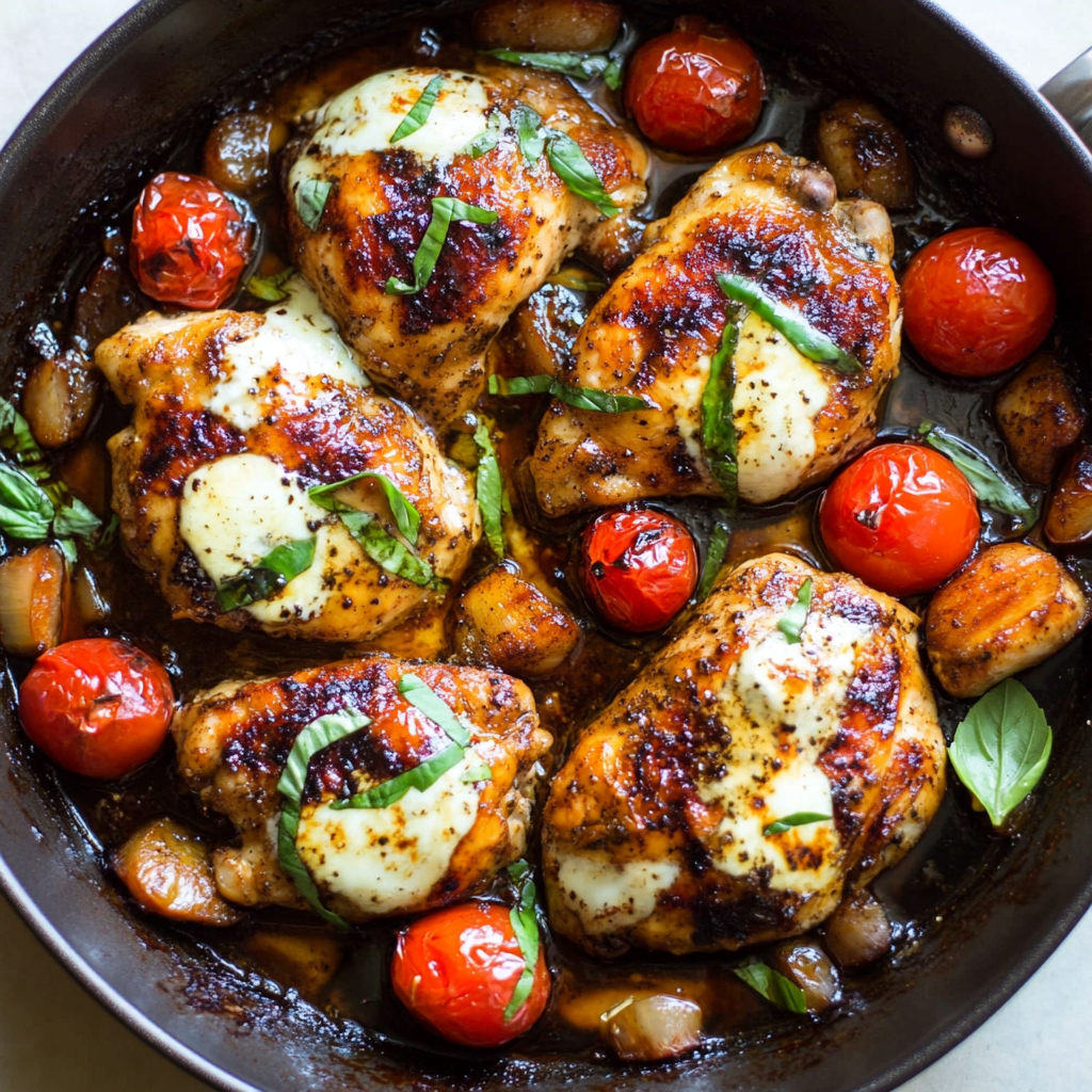 Balsamic Glazed One Pan Chicken