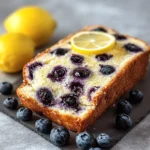 lemon blueberry sourdough breakfast loaf