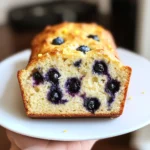 lemon blueberry sourdough quick bread