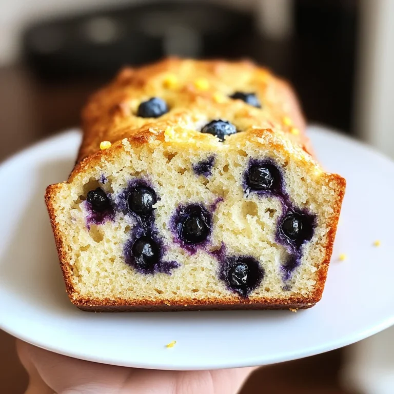 lemon blueberry sourdough quick bread
