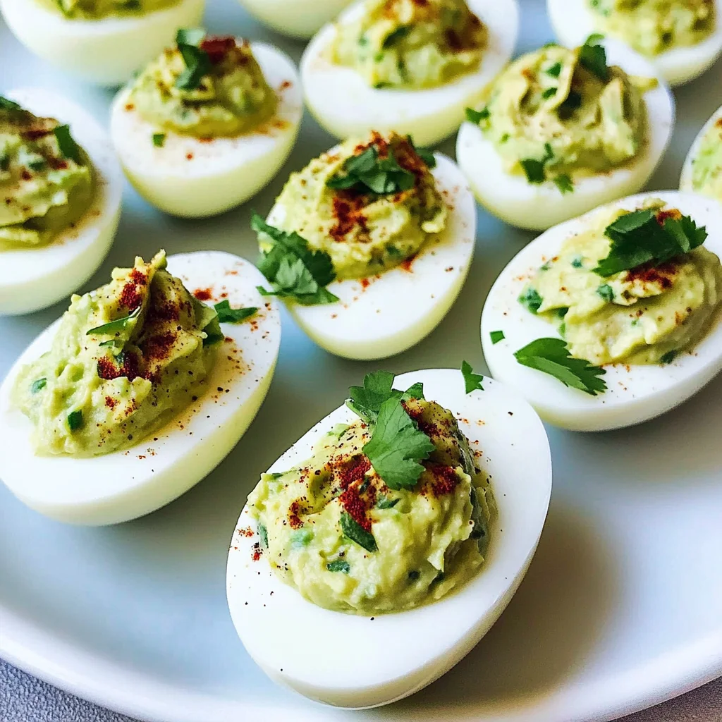 Avocado Deviled Eggs