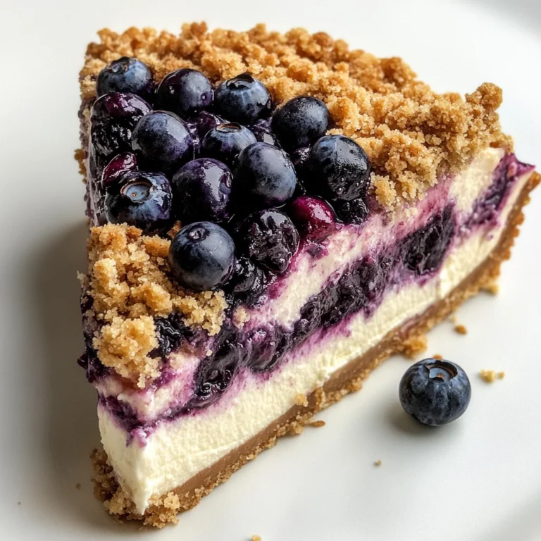 Blueberry Crumble Cheesecake