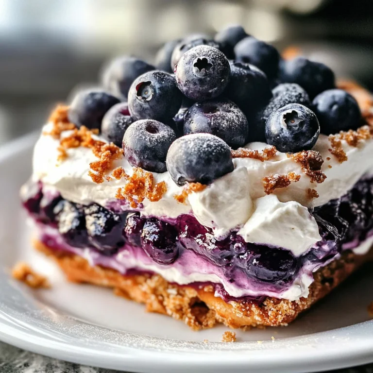Blueberry Pretzel Salad