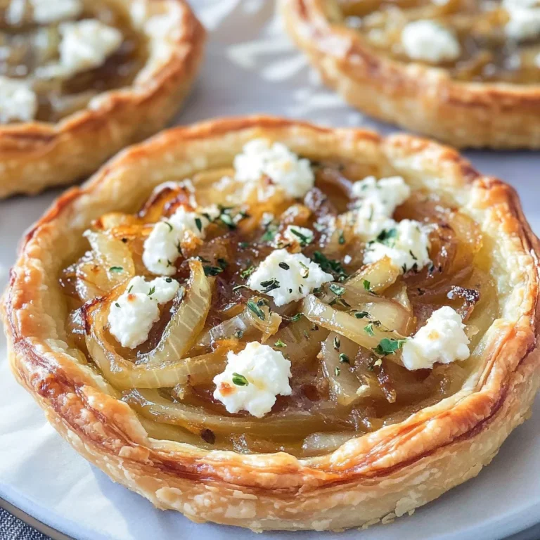 Caramelized Onion and Goat Cheese Tarts