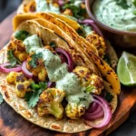 Cauliflower Tacos with Cilantro Lime Crema