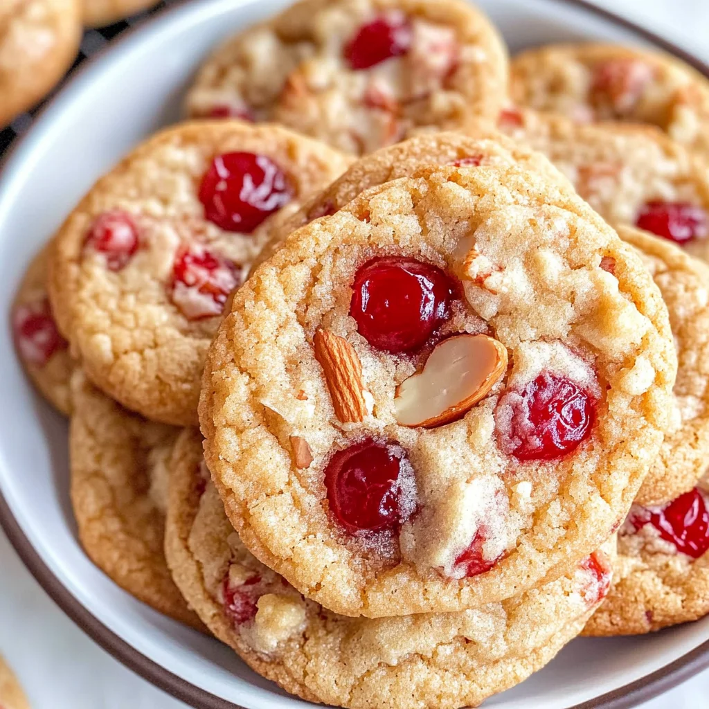 Cherry Almond Cookies {No Chill}