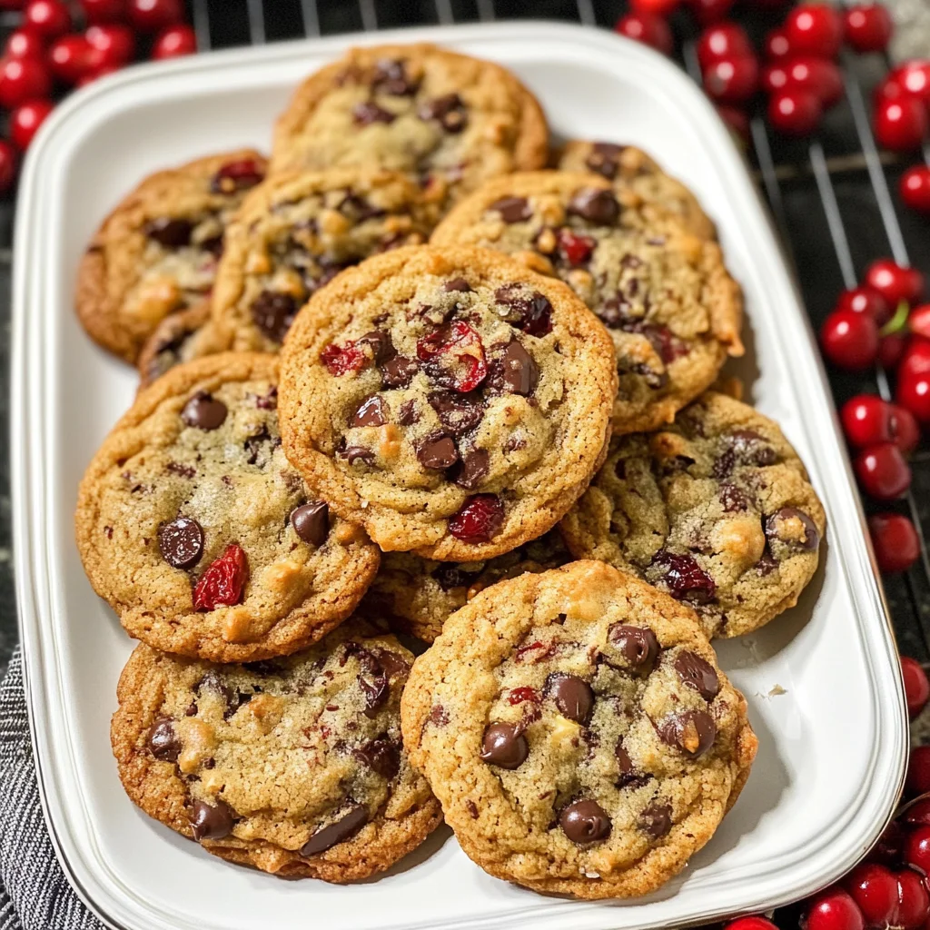 Chewy Cherry Chocolate Chip Cookies with Mocha Chips Delight