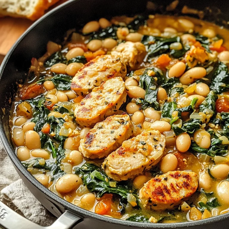 Chicken Sausage White Bean Skillet