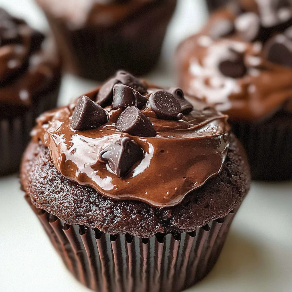 Chocolate Zucchini Cupcakes
