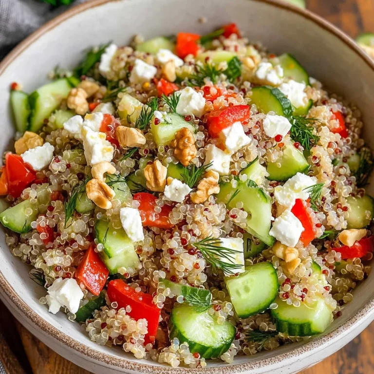 Cucumber Quinoa Feta Salad