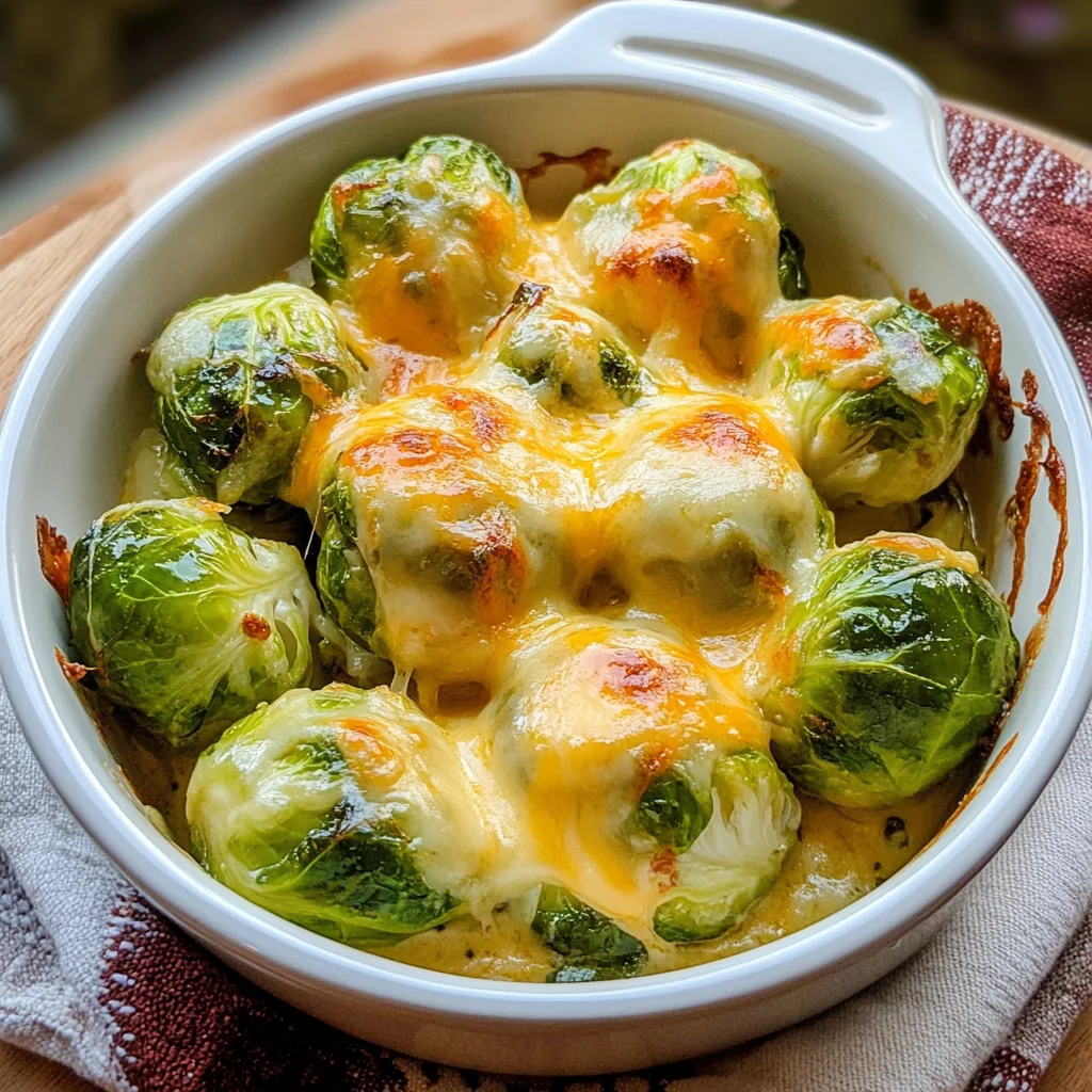 Easy Cheesy Brussels Sprouts