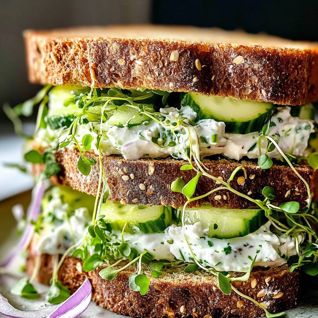 Easy Cucumber Salad Sandwiches