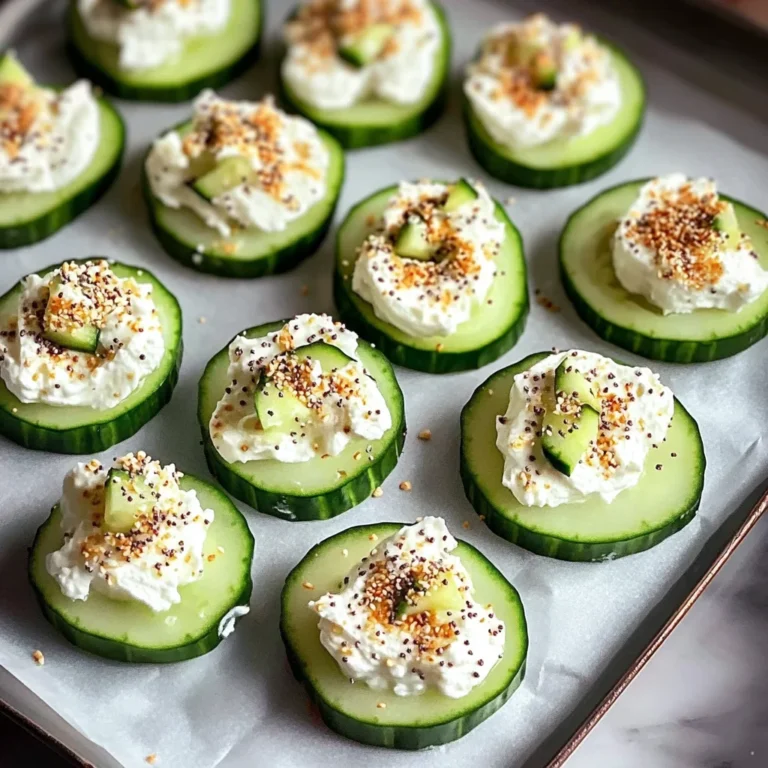 Everything Bagel Cucumber Bites