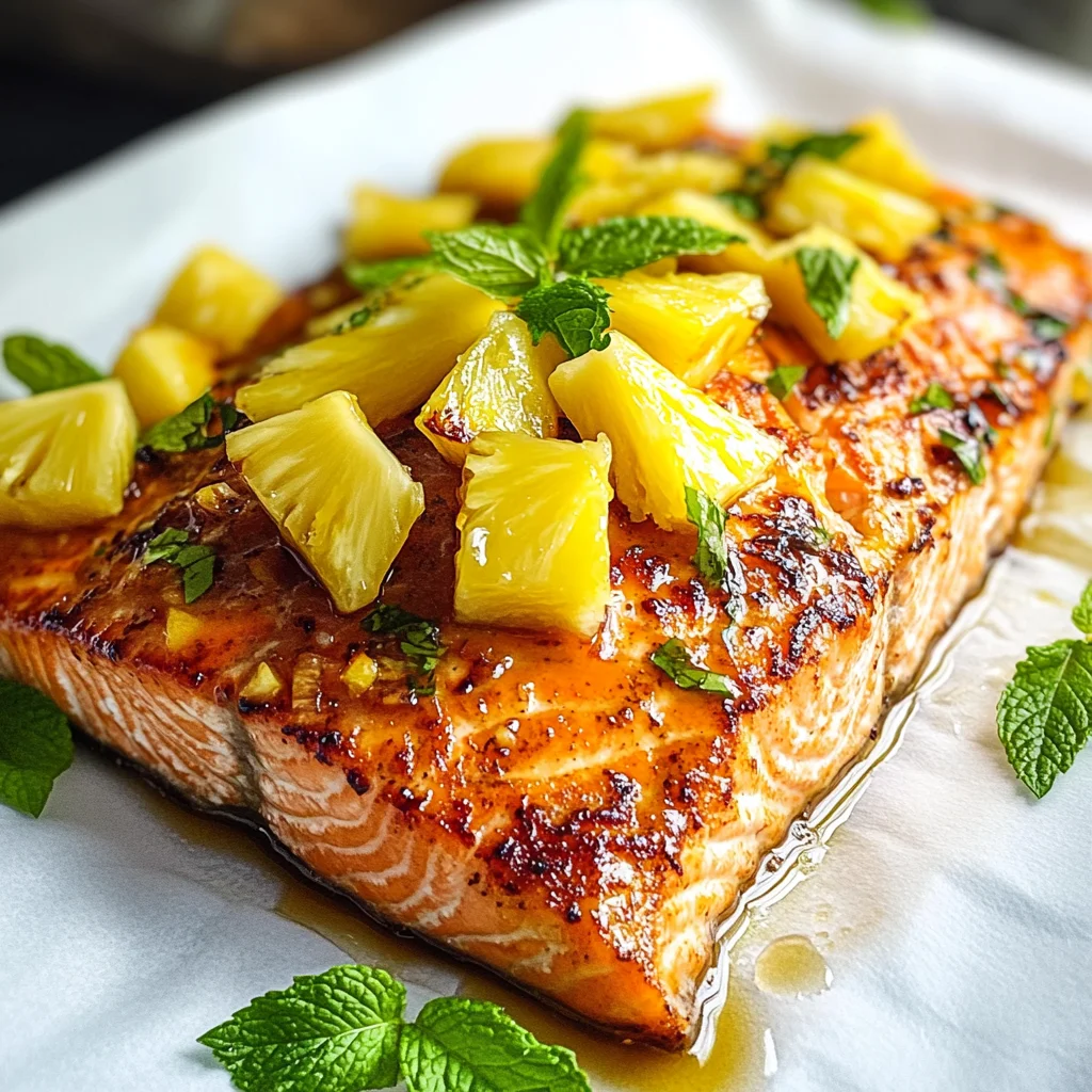 Honey Pineapple Salmon