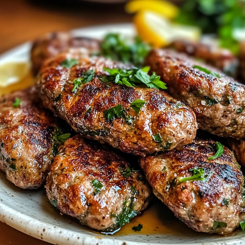 Lebanese Kafta: Juicy Herb-Infused Patties You’ll Love