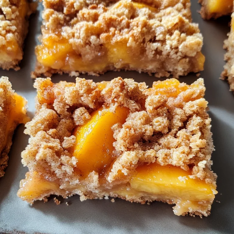 Peach Crumb Bars