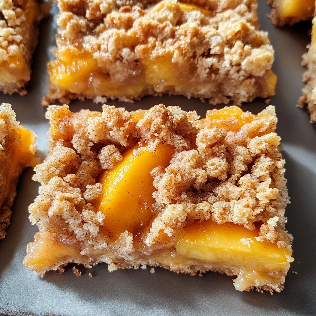 Peach Crumb Bars