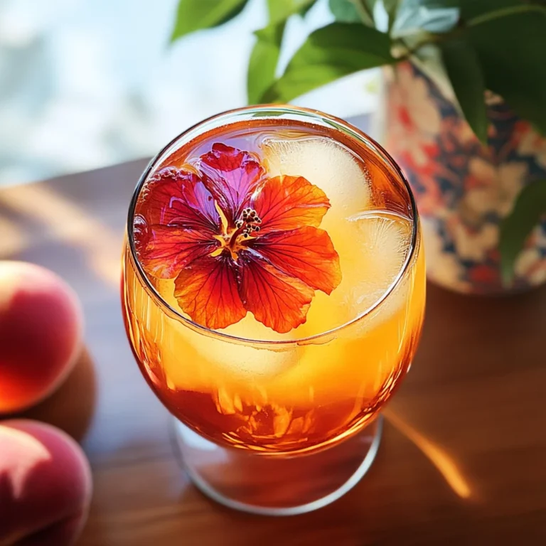 Peach Hibiscus Sunset Tea
