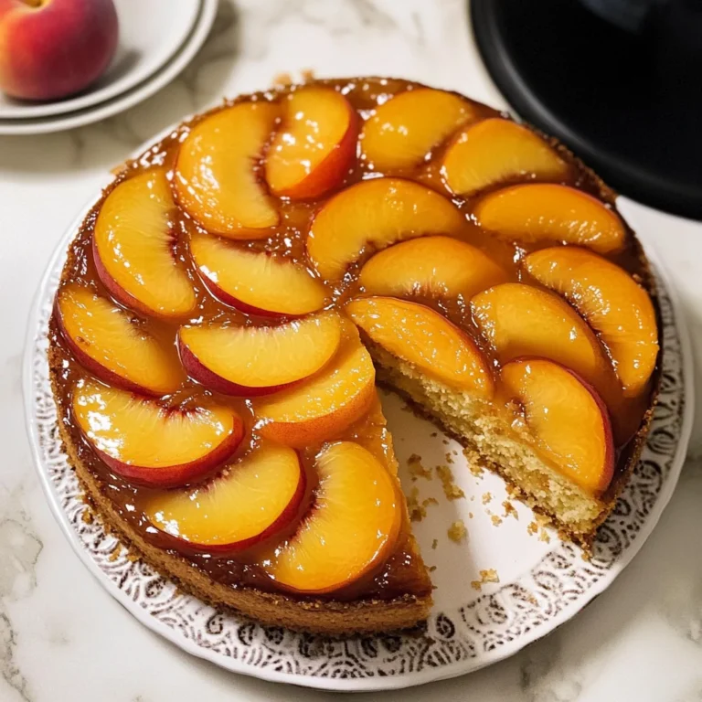 Peach Upside-Down Cake Recipe