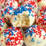 Red, White, and Blue Cake Balls