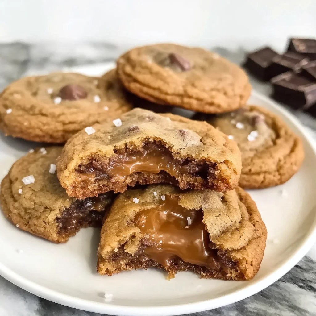 Salted Caramel Mocha Cookies