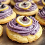 Soft Lemon Blueberry Cookies