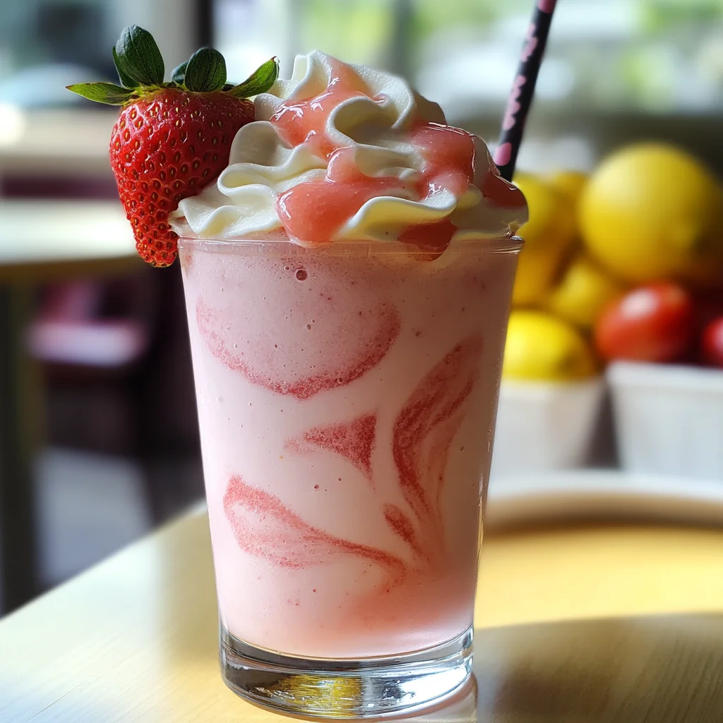 Strawberry Frosted Lemonade.