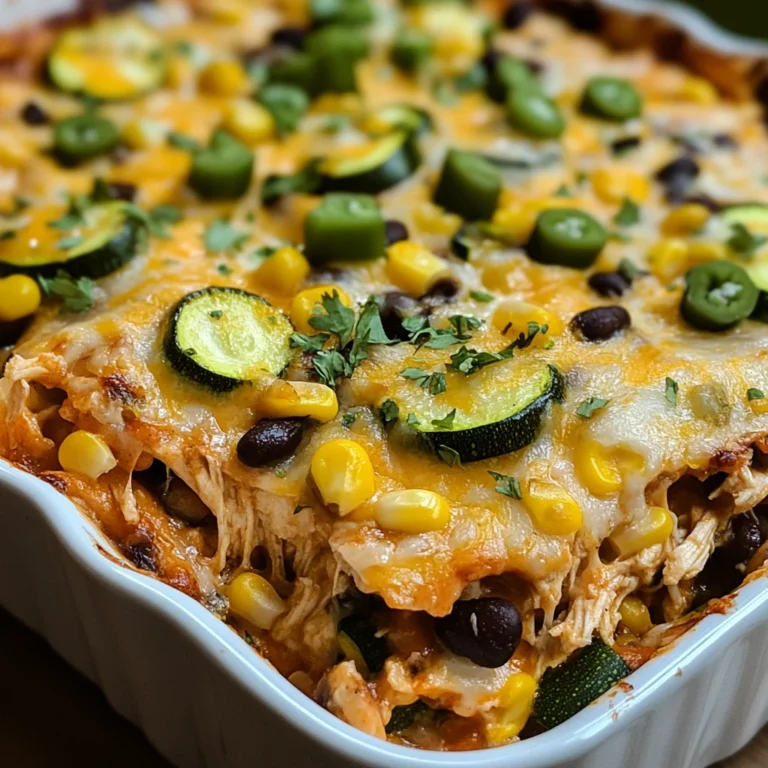 Tex-Mex Chicken & Zucchini Casserole