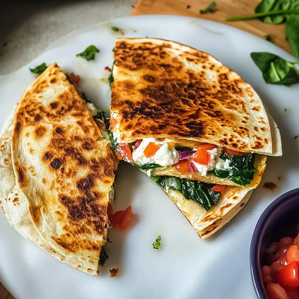 Vibrant Mediterranean Quesadillas